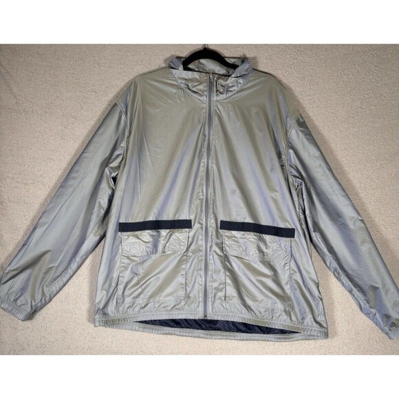 Rhone Nanoprojects Windbreaker Men’s Size XL Gray Chameleon Vented Full Zip - Picture 9 of 14